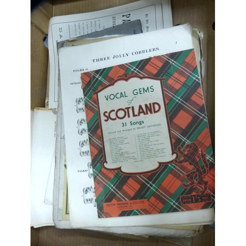 28 - Collection of antique sheet music and a collection of History and War magazines.