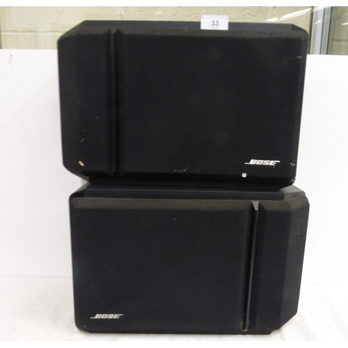 33 - 201 series IV direct reflecting speakers by Bose.