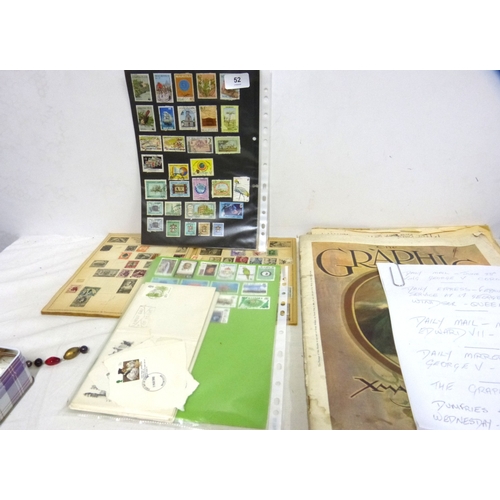 52 - Vintage newspapers including Daily Mail 1911, Daily Express 1901, Dumfries and Galloway Standard 184... 