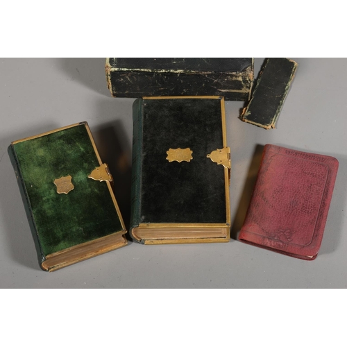 13 - Two brass bound miniature books including Common Prayer and the Holy Bible, and Enoch Arden.&nbsp; (... 