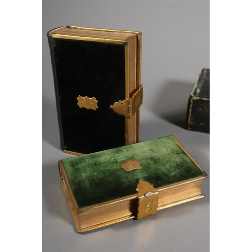 13 - Two brass bound miniature books including Common Prayer and the Holy Bible, and Enoch Arden.&nbsp; (... 