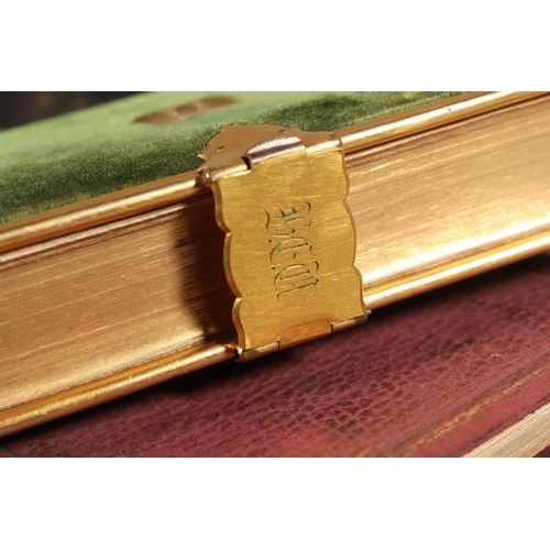 13 - Two brass bound miniature books including Common Prayer and the Holy Bible, and Enoch Arden.&nbsp; (... 