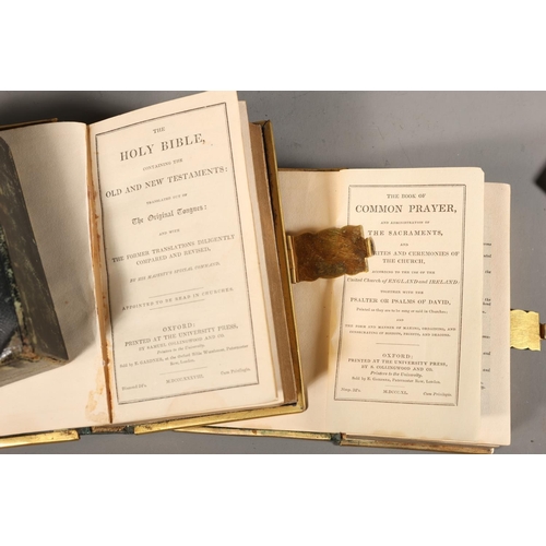 13 - Two brass bound miniature books including Common Prayer and the Holy Bible, and Enoch Arden.&nbsp; (... 