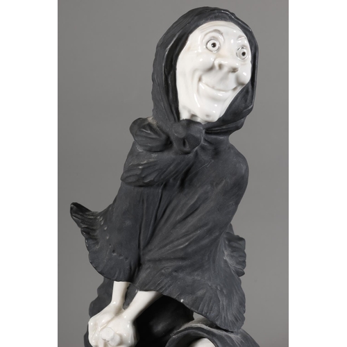 18 - Algora figure group of three witches on broomsticks.