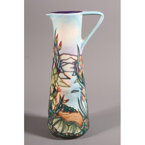 3 - Moorcroft water jug decorated with foliage, marked to base, 24cm high.