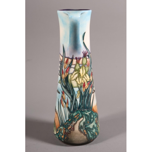 3 - Moorcroft water jug decorated with foliage, marked to base, 24cm high.