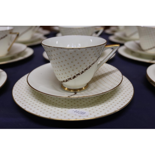 37 - Royal Doulton Lucia Art Deco part teaset comprising cups, saucers, plates, jug.&nbsp; (39)