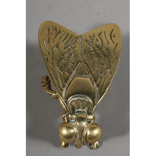 41 - Brass match holder modelled as a fly.