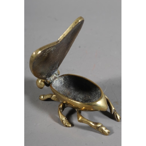 41 - Brass match holder modelled as a fly.