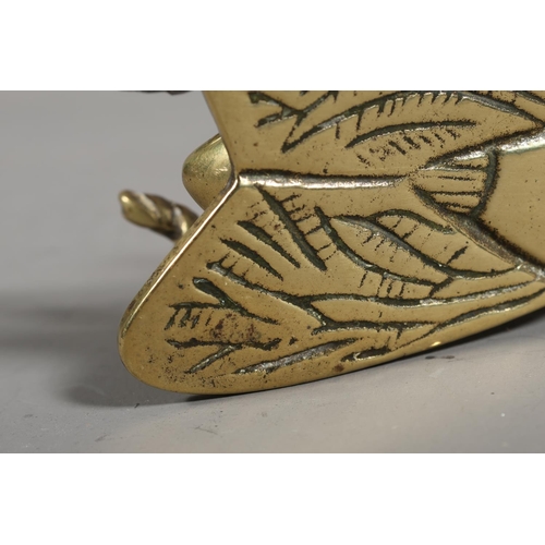 41 - Brass match holder modelled as a fly.