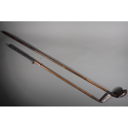 56 - Two hickory golf clubs, W M Gibson Special and a wood.  (2)