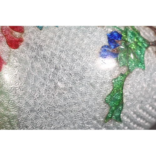 8 - Small cloisonne vase decorated with flowers on base.