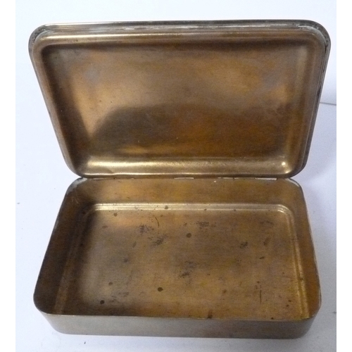 第一次世界大戦　メアリー　王女　真鍮の缶　1914年 WWI period Queen Mary Christmas 1914 chocolate tin, and vintage