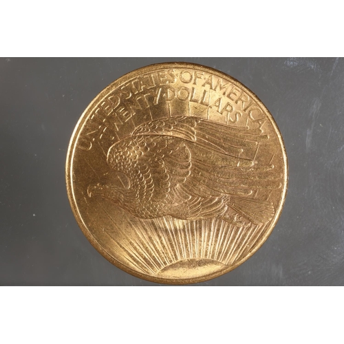 1557 - UNITED STATES OF AMERICA USA gold twenty dollar $20 or double eagle 1908.