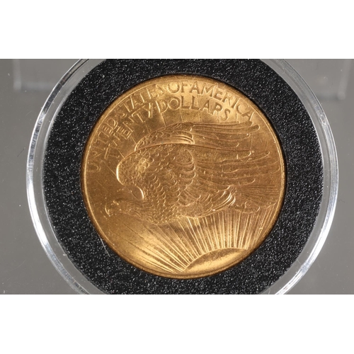 1557 - UNITED STATES OF AMERICA USA gold twenty dollar $20 or double eagle 1908.