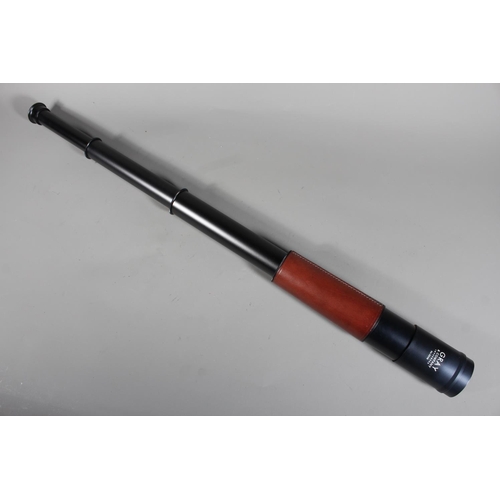 1803 - Gray & Company of Inverness three draw stalking telescope, serial number 3548, brown leather cov... 