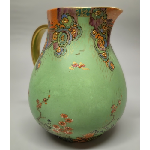 Crown Devon for Fieldings Art Deco Chinoiserie ceramic jug, with ...