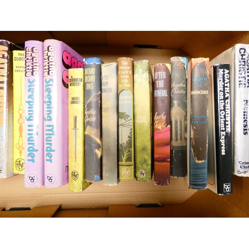Crime Novels. A carton of various in d.w's, mixed cond., incl. Agatha ...