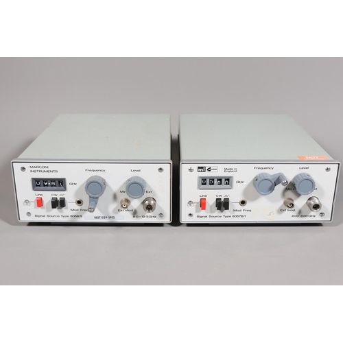 Marconi Istruments Signal Source Type 6058B and a Marconi Sanders Type ...