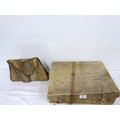 Two vintage crocodile skin handbags.