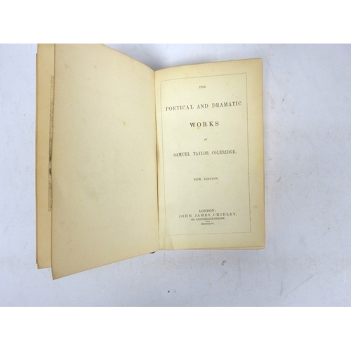 COLERIDGE S. T. The Poetical & Dramatic Works. Black calf gilt extra ...