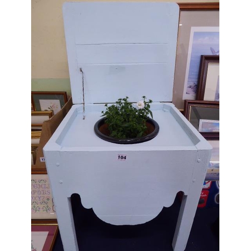 104 - Painted commode box planter