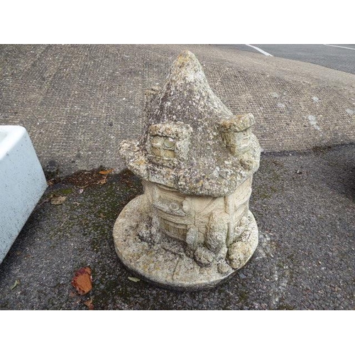 11 - Concrete ''toadstool cottage'' garden ornament