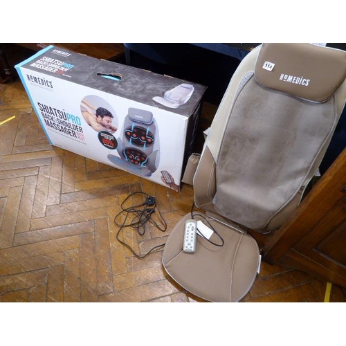 114 - Homedics Shiatsupro back and shoulder massager with heat