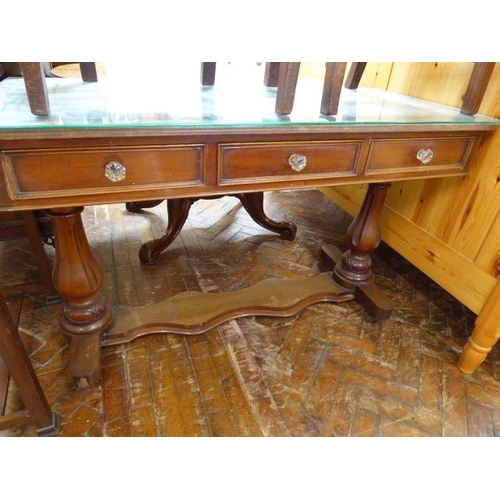 119 - Victorian mahogany console table