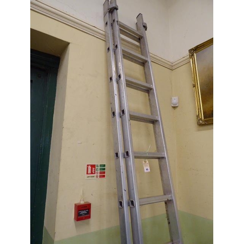 45 - Youngman aluminium double extending ladders