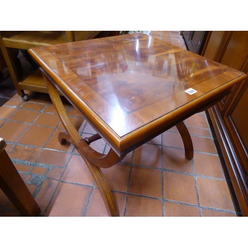 528 - Yew Regency lamp table