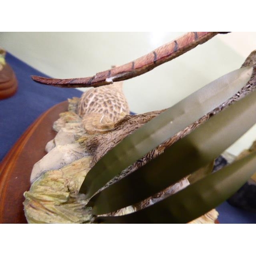 196 - Border Fine Arts pheasants & partridge (A/F) (2)