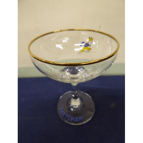 206 - Set 6 Babycham glasses