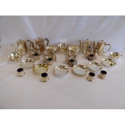 25 - *Extensive banqueting silver plated table ware to include: large punch bowl, serving tray, champagne... 