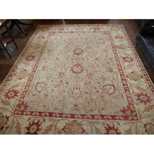 541 - Cream ground Ziegler carpet ( approx 12'x 9' )