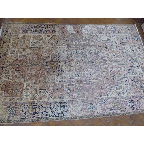 543 - Persian Heriz carpet (completely faded) (150