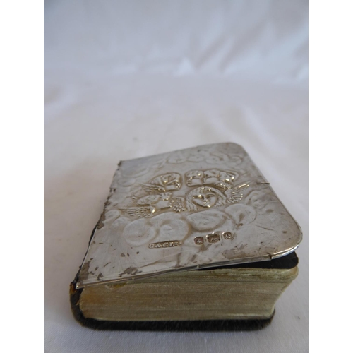 58 - Silver mounted miniature prayer book - B'ham 1904