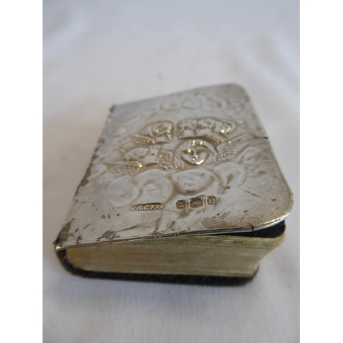 58 - Silver mounted miniature prayer book - B'ham 1904