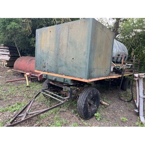 93 - 4 wheel bale trailer and contents