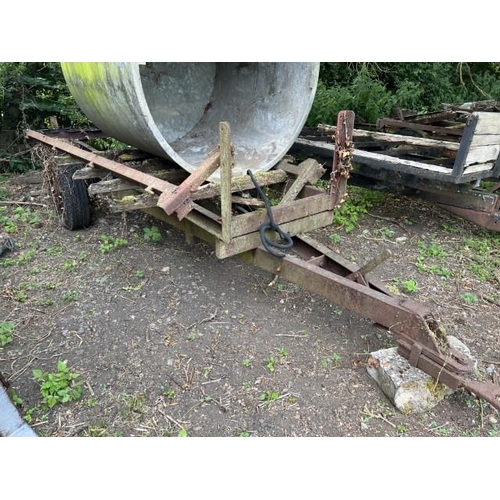 94 - 2 wheel fencing trailer chassis