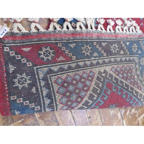 527 - Red ground Persian Heriz runner (118