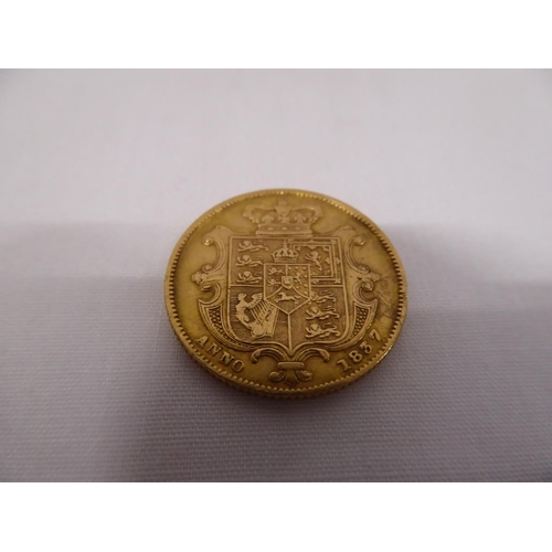 60 - William IV 1837 gold sovereign