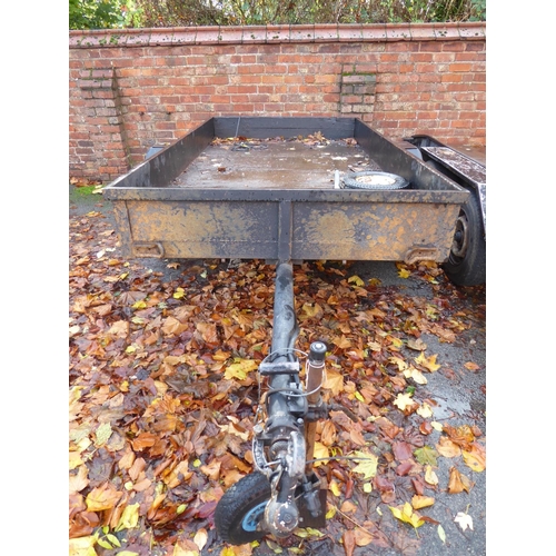 2 - Metal low-sided trailer (9' x 5')