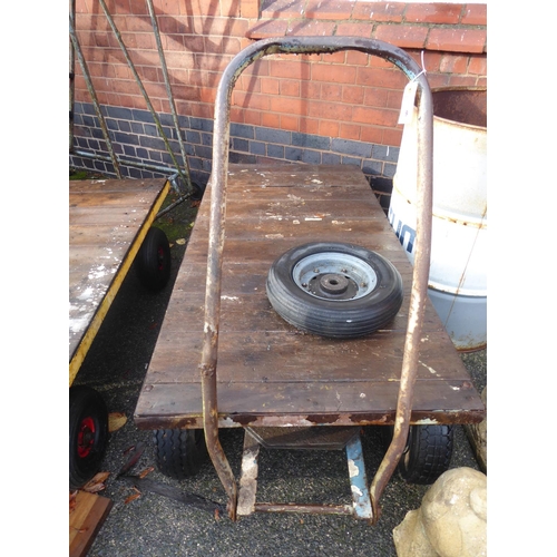 9 - Vintage platform/workshop trolley (60