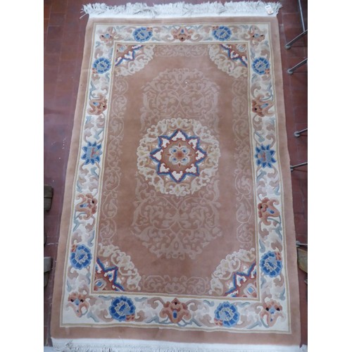 584 - Chinese woollen hearth rug ( 80