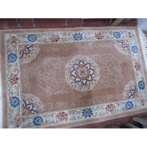 584 - Chinese woollen hearth rug ( 80