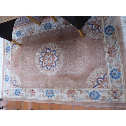 584 - Chinese woollen hearth rug ( 80