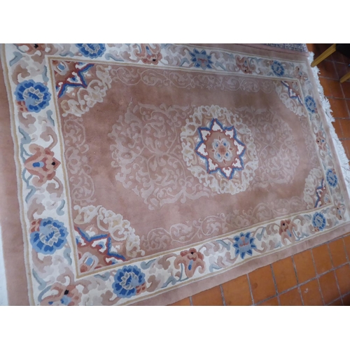 584 - Chinese woollen hearth rug ( 80