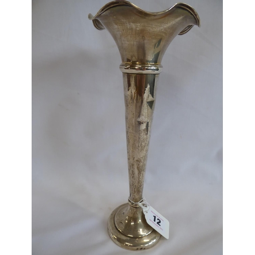 12 - Silver tulip vase - B'Ham 1917 ( 10