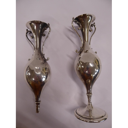 13 - Silver specimen vases A/F